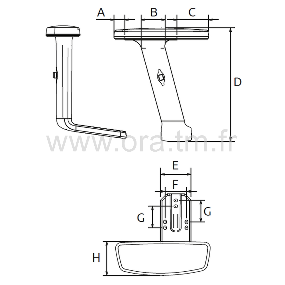 LUKY - ACCOUDOIR & MANCHETTE - ACCOUDOIR REGLAGE 1D A 3D